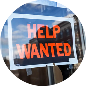 help wanted circle